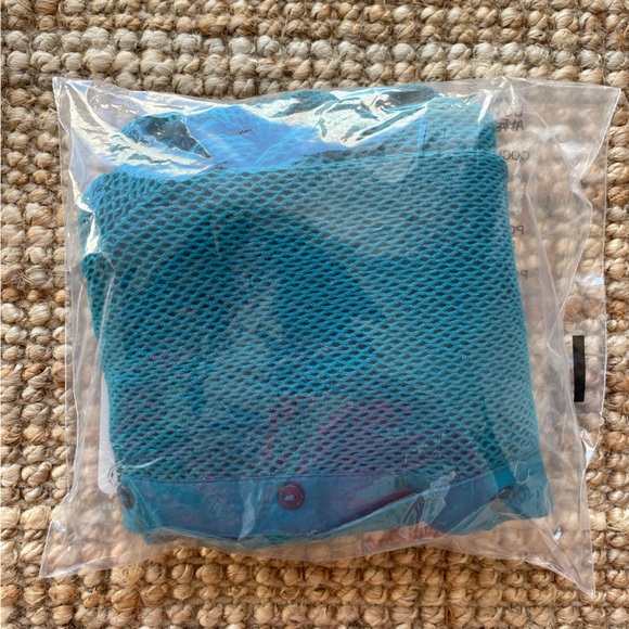 NEW Free People Siggi Button Down Shirt In Crystal Teal Blue - Picture 13 of 14